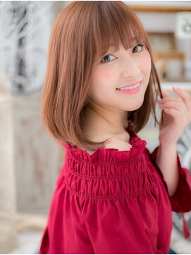 モッズヘア 越谷(mod's hair) 大人可愛いミルクティーピンク小顔ミディアムh4越谷10代20代30代