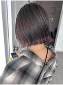 グレージュ×ラベンダー