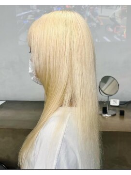 レコ 渋谷(LECO) 抜きっぱなしブリーチホワイトブロンド