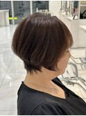 高めショートボブ