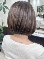 ベルヘアーデザイン 堺東(Belle hair Design)&nbsp;ハイライトショートボブイルミナカラー20代30代40代堺東
