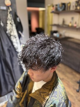 エクファフォーメン(EX-FA FOR MEN) サーフカール/スパイキーショート/ブルーブラック/瀬田