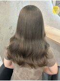【苗代萌】1回ブリーチでできるオリーブベージュ