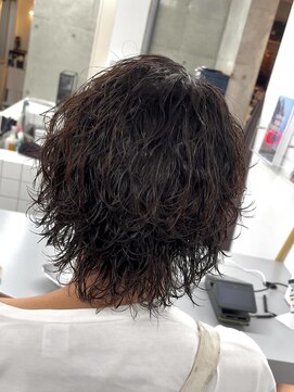 テンション(tension) メンズカット波巻ツイストスパイラルパーマ札幌大通バスセンター