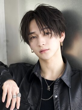 エイド 本店(aid) 微わけコンマバングフェイスレイヤーラウンドセンターパート