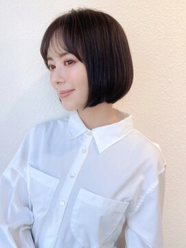 COVER HAIR ACADEMY 北浦和【カバーヘア アカデミー】北浦和西口店【4/6 OPEN(予定)】 黒髪◎大人可愛い小顔魅せ丸みショートボブ/20代30代40代p北浦和