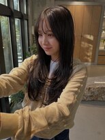 オムズポカ 栄矢場町店(OM's poka)&nbsp;ロングレイヤー×オリーブブラウン