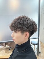 ジーナ オム 札幌(Zina Homme) 波巻きツイストスパイラル*前下がりマッシュ*Zina Homme札幌