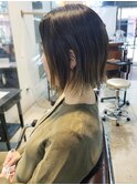【松戸BULL】サロンスタイル☆オリーブカラー☆外ハネボブ