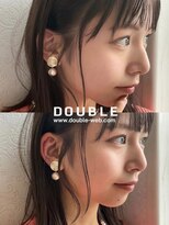 ダブル(DOUBLE)&nbsp;ナチュラルミディアム×顔まわりレイヤー