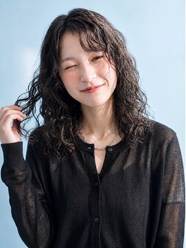 アッシュ 志木南口店(Ash) 外国人風ウェーブ×大人可愛いミディアムパーマ