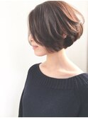 ショートボブ/白髪ぼかし/ハイライト/髪質改善/白髪染め/40代/f