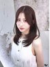 【中顔面短縮×垢抜け♪】韓国風レイヤー+顔周り似合わせカット♪