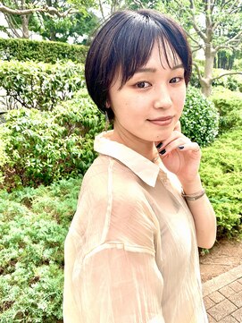 サンクス 品川港南(THK.) 【THK.品川】ストレートマッシュショート　×　暗髪