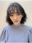 癖を生かしたい、癖毛になりたい！ボヘミアンボブヘア