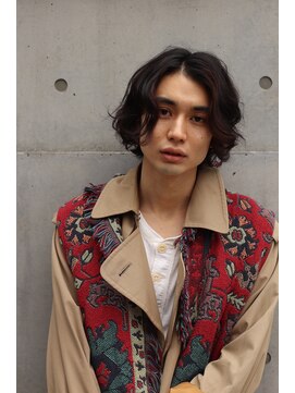 ブークル(boucle) ミディアムボブのパーマスタイル