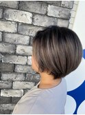 イメチェン/似合わせカット/フルバング/レッドブラウン/柏