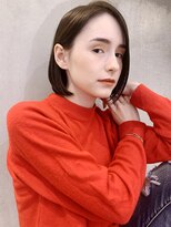 アイティーバイアルバム 藤沢店(IT by ALBUM) ナチュラルストレート_カーキグレージュマッシュショート_58112