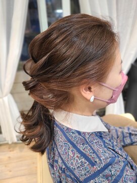 アナザースカイ (another sky) ブリーチなしインナーカラー×グレージュロング