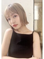 ミンクス 青山店(MINX) 切りっぱなし外ハネボブ　ミニボブ【松下】