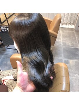 ロンドポレール 北千住(Lond polaire) 【航治郎】艶髪くびれミディ/セクションカラー/ペールベージュ