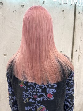 アンドスタイル(&style) 【大名店 江藤】ベビーピンク ケアブリーチカラー