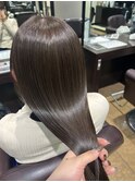 髪質改善トリートメント×アッシュカラー