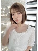 ☆サラッとしたストレートで可愛いボブ