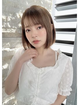 レミエ ダイカンヤマ(lemiie) ☆サラッとしたストレートで可愛いボブ