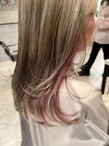 ハイプ(HYPE)&nbsp;【Manae】ハイトーンピンクインナーカラー