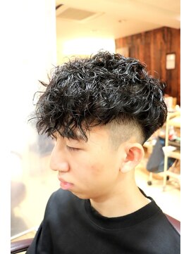 カズ 中津店(KAZU) MEN'S　HAIR　マッシュパーマ スパイラルパーマ