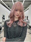 坂野貴哉/ピンクカラー/ピンクラベンダー/ハイトーンカラー