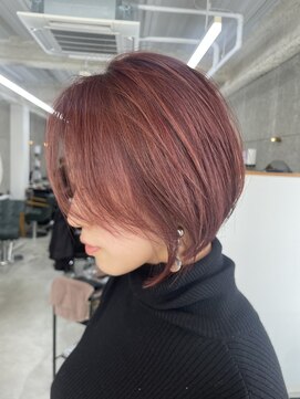 フラッグヘア 新宮店(Flag HAIR) 白髪ぼかしハイライト×ボブ