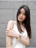 黒髪ストレートロング『有海一生』/髪質改善/顔まわりカット