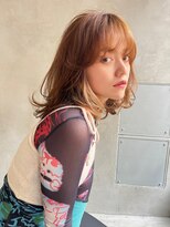 メーヴェ(Mowen)&nbsp;mowen×外国人風ヘアー×くすみブラウン×インナーカラー