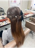 ストートハーフアップ