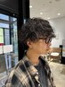 【ｍen's】カット+カラー＋炭酸泉　
