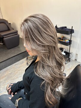 ブレンド 渋谷(BLend) 前髪ハイライトカラー似合わせカットウェーブミディアム