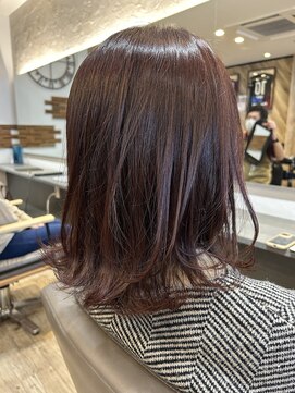 アトム(ATOM) 【ミディアムボブ×ピンクブラウン】