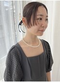 リボンタイトアレンジ/結婚式お呼ばれヘア