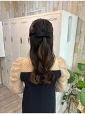 結婚式お呼ばれ/ハーフアップ/韓国/ヨシンモリ