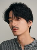 天神ニュアンスパーマフェザーパーマセンターパートウルフカット