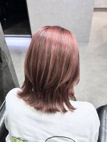 エースヘアー(A.hair)&nbsp;ハイライト×ピンクベージュ/レイヤーボブ/髪質改善