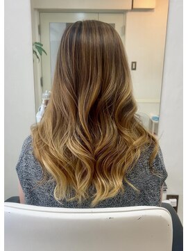 ヘアーサロンアンク(hair salon anc) バレイヤージュカラー