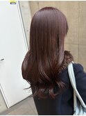 秋冬　暖色　赤髪　艶カラー