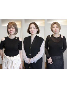 〈須屋＊女性Staffのみ〉女性ならではのお悩み/要望をくみ取りご提案。頭～肩までのマッサージサービスも◎