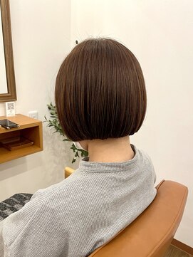 ベージュの似合う短めボブ【稲毛/稲毛駅】