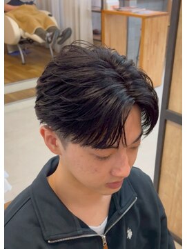 メンズギフト(men's GIFT) フェザーパーマメンズパーマメンズカットセンターパート