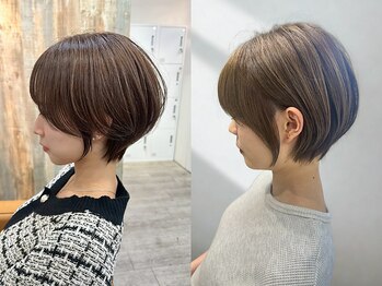 ハノン バイ リンクス 大宮(Hanon by LINKTH)の写真/"最新トレンド×似合わせ"で満足度◎乾かすだけで決まる人気のショートスタイルは《Hanon》にお任せ♪