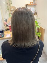 ロッカヘアエジェ(ROCCA hair eje.)&nbsp;グランマッシュくすみオリーブ外ハネ